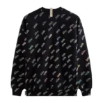 Black Advisory Board Crystals X Kith Holographic Print Crewneck Back