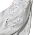 Grey Advisory Board Crystals Planet Saving 2 Hoodie Close View