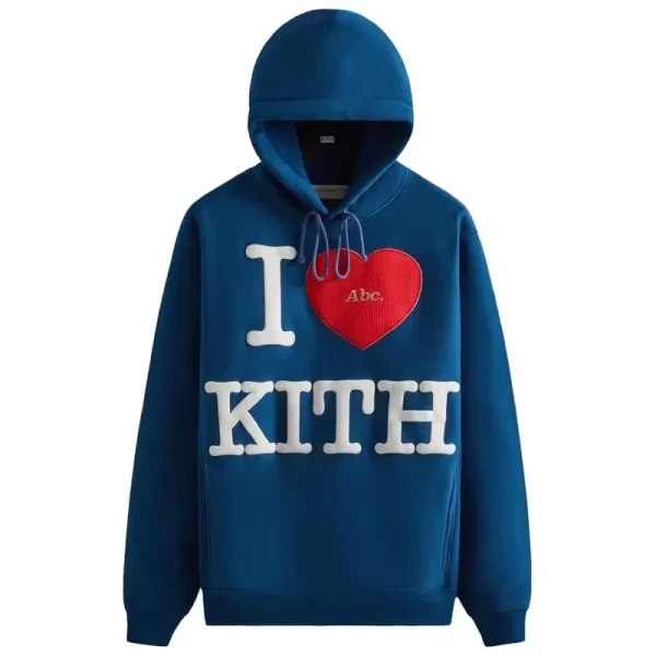 Navy Kith X Advisory Board Crystals I Love Kith Hoodie