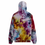 Purple Gold Kith Advisory Board Crystals Tie Dye Hoodie Back
