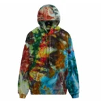 Purple Green Kith X Advisory Board Crystals Tie Dye Hoodie