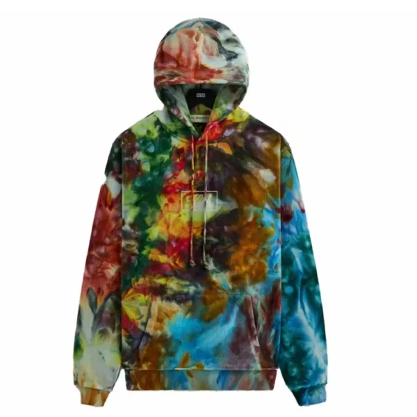 Purple Green Kith X Advisory Board Crystals Tie Dye Hoodie