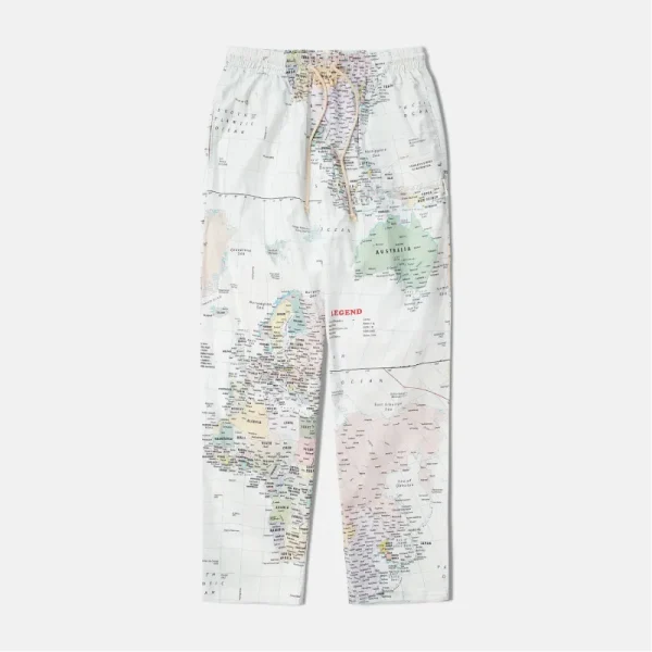 ABC Map Print Leisurely Travel Pant