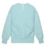 Angelite Blue ABC Waffle Thermal Fleece Crewneck Back