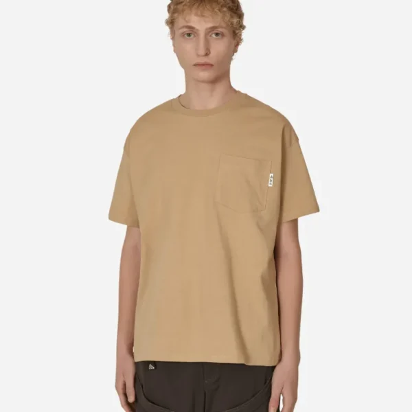Beige Advisory Board Crystals Pocket T-Shirt