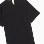 Black ABC 123 S-S Pocket T-shirt Back View