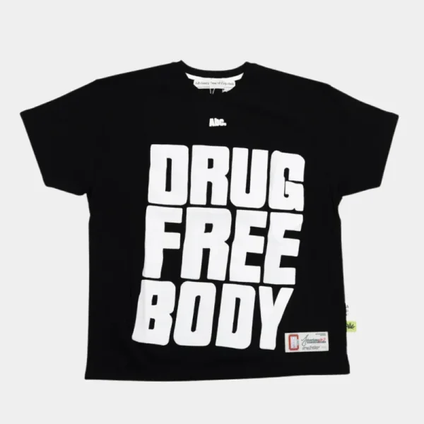 Black ABC Drug Free Body T-Shirt