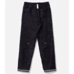 Black ABC Fancy Yarn Lounge Pants Back