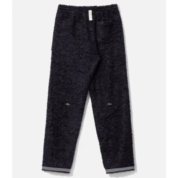 Black ABC Fancy Yarn Lounge Pants Back