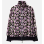 Black ABC Floral Jacquard Soutache Track Jacket