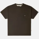 Black ABC Hologram Inside Out Seam Short Sleeve Pocket Tee