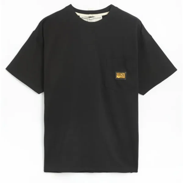 Black ABC Hologram Short Sleeve T-Shirt