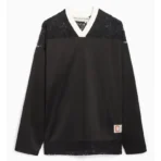 Black ABC Juxtaposition Mesh Hockey T-Shirt