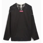 Black ABC Juxtaposition Mesh Hockey T-Shirt Back View