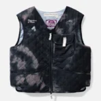 Black ABC Quilted Sticks and Stones Cargo Vest