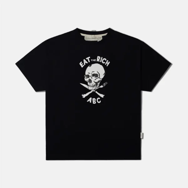 Black ABC Skull Short Sleeve T-Shirt