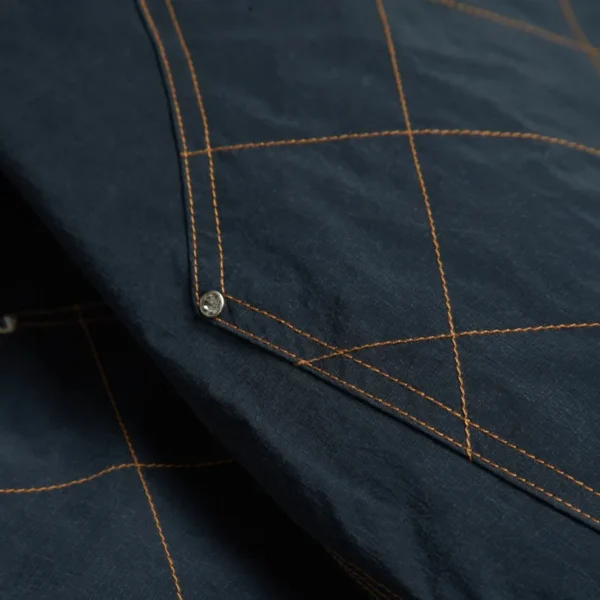 Black ABCD Hyperlightweight Nylon Ripstop Shirt Close View