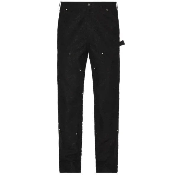 Black Advisory Board Crystals Crystal Rivet Lace Pant