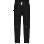 Black Advisory Board Crystals Crystal Rivet Lace Pant Back