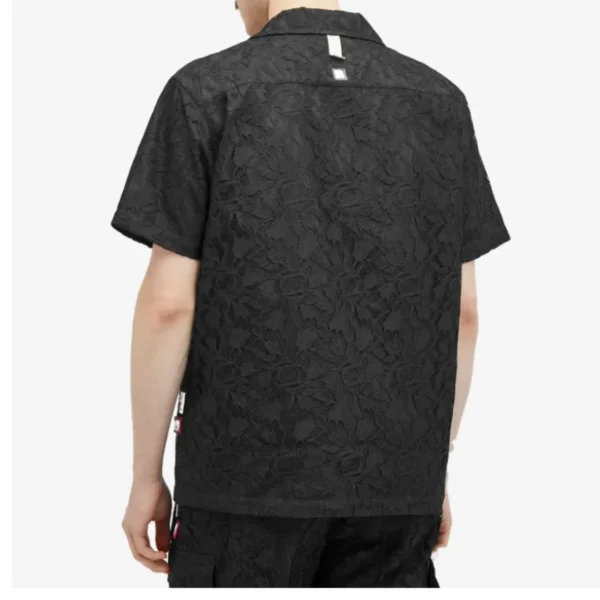 Black Advisory Board Crystals Pacifist Vacation Shirt Back