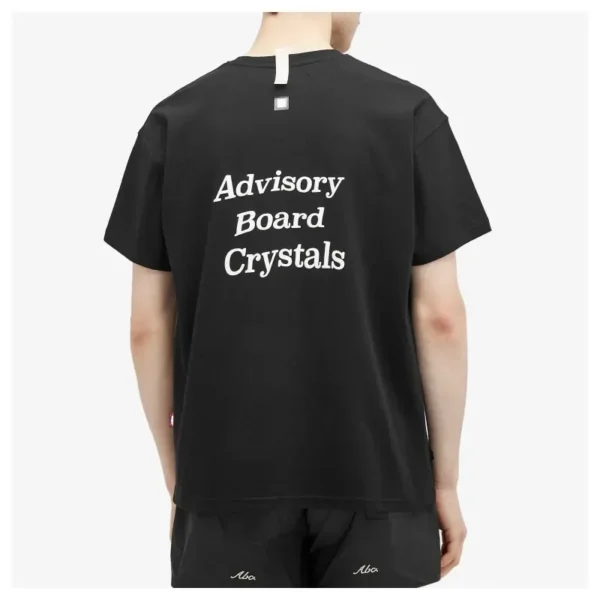 Black Advisory Board Crystals Pansy T-Shirt Back