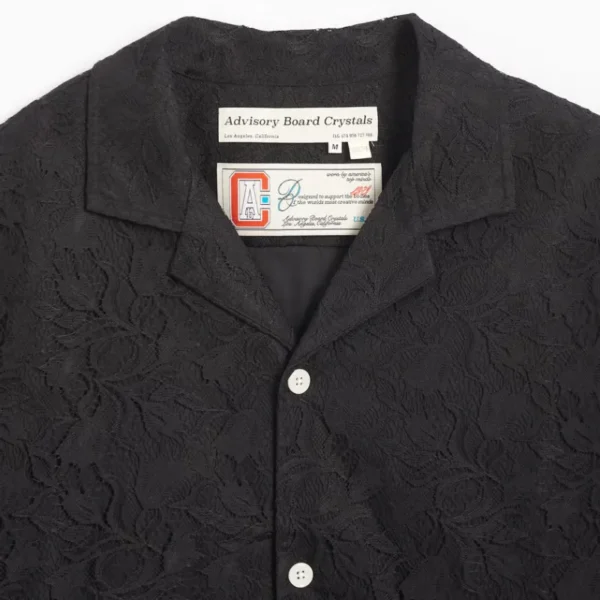 Black Advisory Board Crystals Shirt Close View