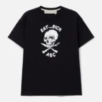Black Advisory Board Crystals Skull Short Sleeve T-shirt Back