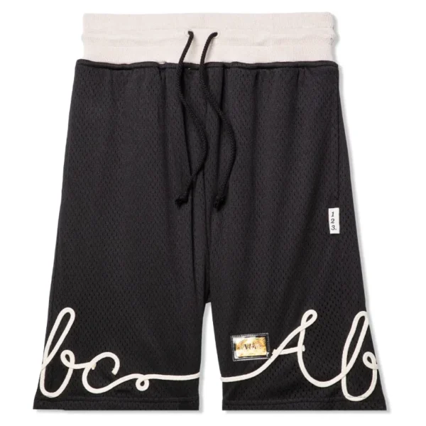 Black Advisory Board Crystals Soutache Basketball Shorts