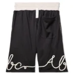 Black Advisory Board Crystals Soutache Basketball Shorts Back
