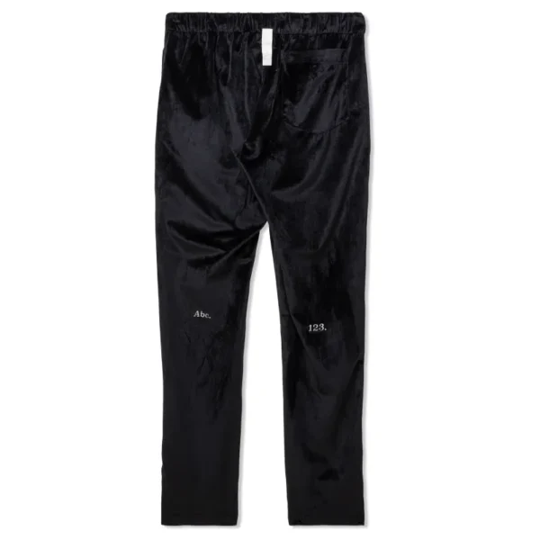 Black Advisory Board Crystals Velour Studio Work Pant Back Side