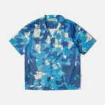 Blue ABC Stained Glass Collared Shirts