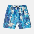 Blue ABC Stained Glass Work Shorts