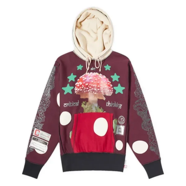 Brown ABC Critical Thought Mind Spores Hoodie