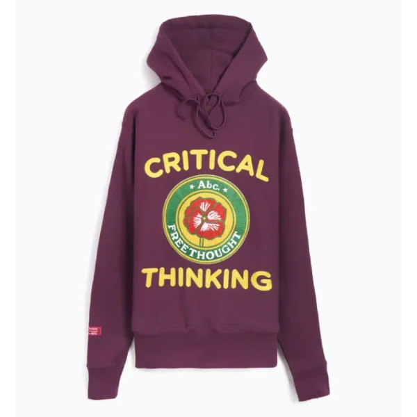 Burgundy ABC Critical Thinking Hoodie