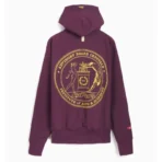Burgundy ABC Critical Thinking Hoodie Back View
