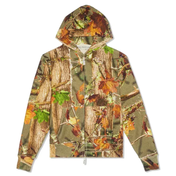 Camo Advisory Board Crystals123 Waffle Zip-Up Hoodie