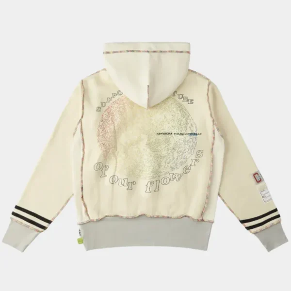 Cream ABC Psychic Death Hoodie Back View