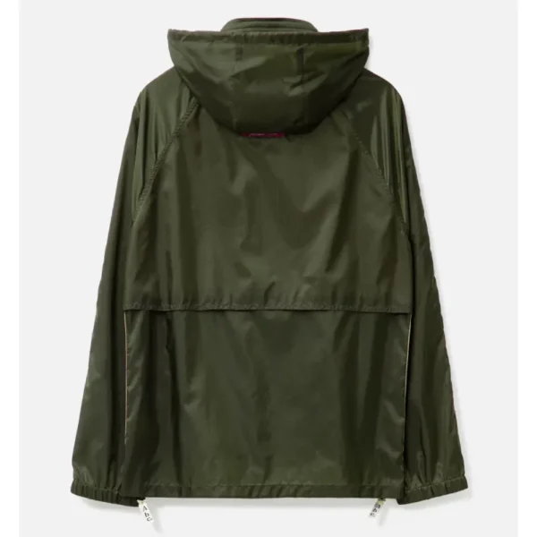 Dark Green ABC Arts Track Ripstop Jacket Back