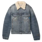 Fade Blue ABC. Shearling Lined Jean Jacket