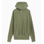 Green ABC Hologram French Terry Hoodie Back View