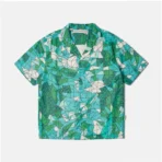 Green ABC Stained Glass Collared Shirts