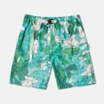 Green ABC Stained Glass Work Shorts