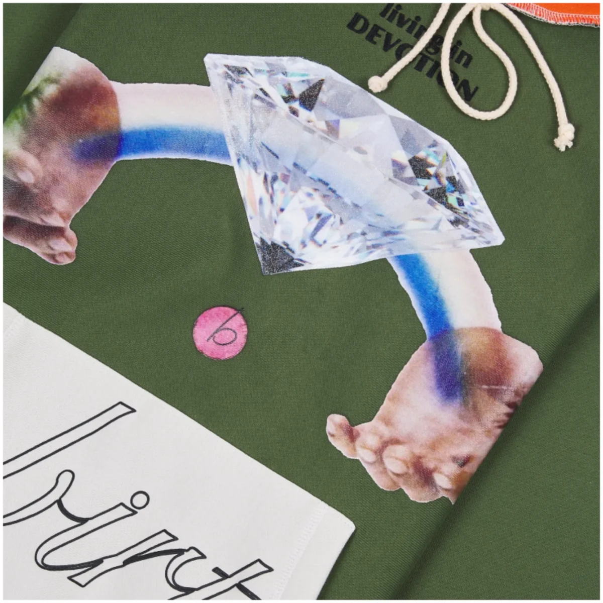 Green Advisory Board Crystals April Birthstone Hoodie Close