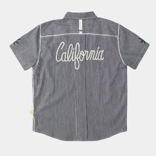 Grey ABC California SS Shirt Back View
