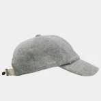 Grey ABC Shaggy Chainstitch Logo Hat Side View