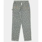 Grey ABCD Crystal Rivet DBI Knee Pant Back View