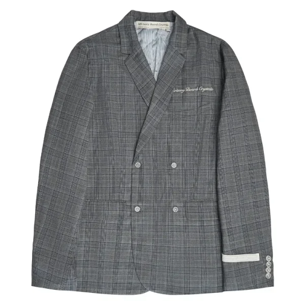 Grey Advisory Board Crystals Double Breasted Blazer