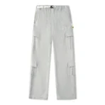 Grey Advisory Board Crystals Wool Melton Cargo Pants