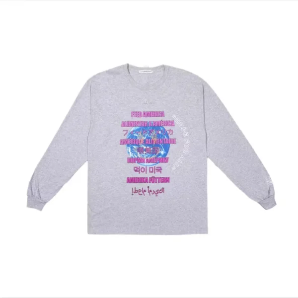 Grey ABC X J Balvin Feeding America World L/S Shirt