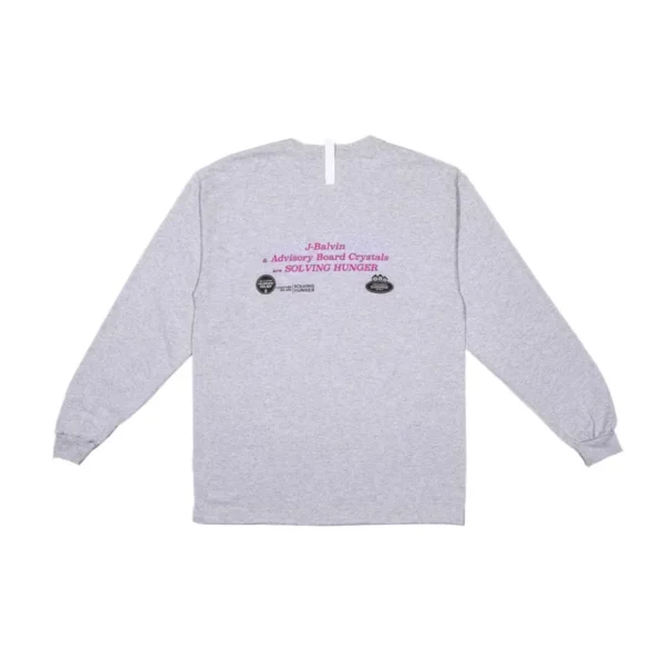 Grey Advisory Board Crystals X J Balvin Feeding L_S Shirt Back View